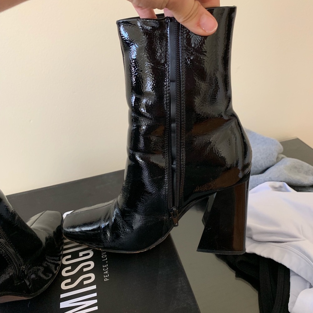 Patent leather booties - Picture 4 of 4